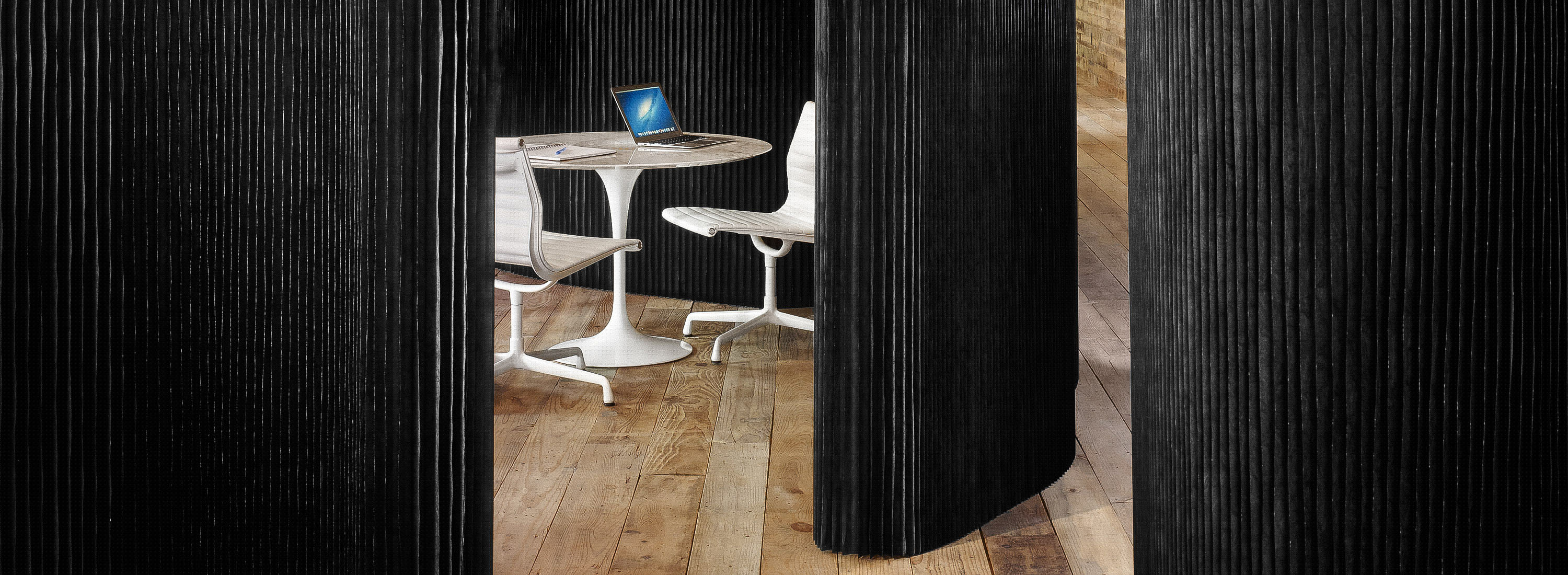 Acoustic partitions for flexible decor
